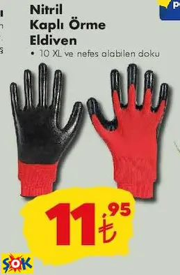 NİTRİL KAPLI ÖRME ELDİVEN